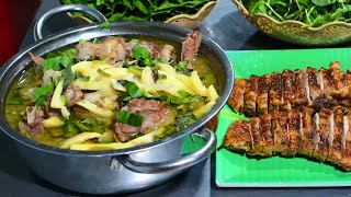 Anh Lee BTR | VỊT 2 MÓN: Thịt Vịt Nướng Giả Cầy và Lẩu Vịt Xáo Măng (kèm công thức ướp Giả Cầy)