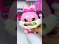 rabbit eating gummy candy set toys satisfying with unboxing miniature asmr video