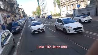 Jelcz 080 Wrocław Linia 102 Muzeum Broni Pancernej, Poznań Główny zakończenie 28.09.24