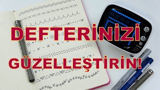 DEFTER, AJANDA VE NOTLARINIZI GÜZELLEŞTİRECEK BORDERLER! (Notebook Border Ideas) Divoom Tivoo