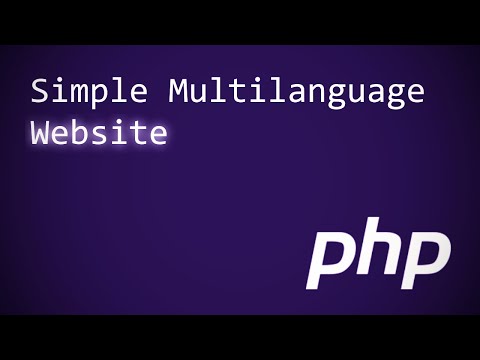 PHP Simple Multilanguage website PHP Simple Multilanguage website