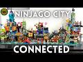 EVERY LEGO® Ninjago City Set Connected! 2017 Original, 2018 Docks, 2021 Gardens, & 2023 Markets