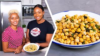 How To Make Trini Fried Channa (Chickpeas Snack) | Foodie Nation x Trini Food Designer - Arlene