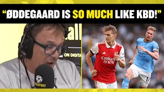 Tony Cascarino compares Arsenal's Martin Ødegaard to Manchester City's Kevin De Bruyne 😍🔥