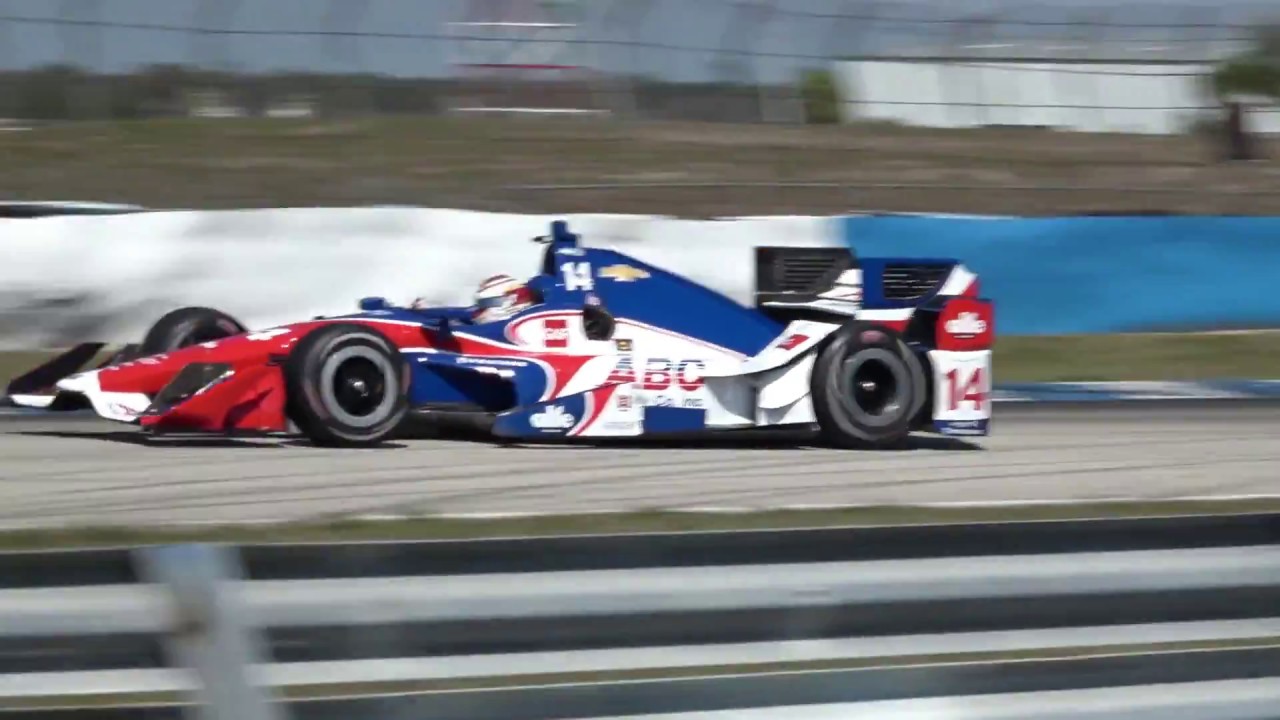 2017 Indycar Testing At Sebring - YouTube