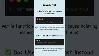 🚫 stop using var: switch to let & const || JavaScript