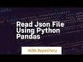 read json file using python pandas