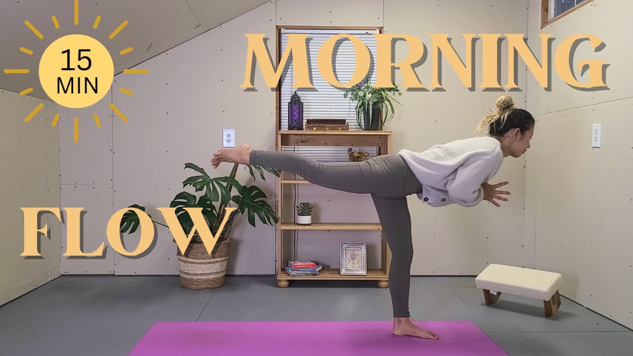 15 Minutes Morning Yoga Flow For All Levels - YouTube