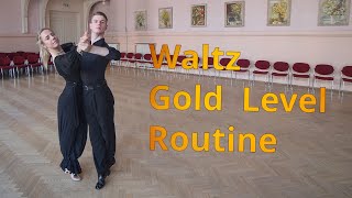 Waltz Gold Level Choreography | Fallaway Reverse Slip Pivot, Double Reverse Spin