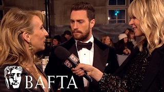 Sam \u0026 Aaron Taylor-Johnson Red Carpet Interview | BAFTA Film Awards 2017