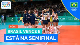 JOGOS PAN-AMERICANOS | BRASIL VENCE MAIS UMA E AVANÇA PARA A SEMIFINAL NO VÔLEI