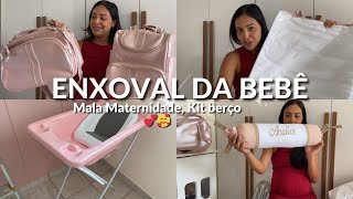 COMPRAS DO ENXOVAL DA BEBÊ  💕 MALA MATERNIDADE, KIT BERÇO, BANHEIRA E MUITA COISA LINDA 🤰🎀