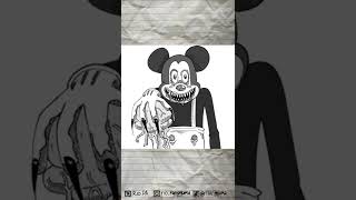 Tikus Pemakaan Manusia | Drawing Mickey Mouse #shorts