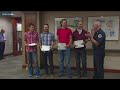 Four Boise men honored for running into burning apartment building to save lives