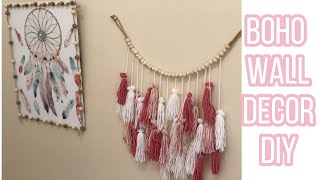 BOHO DECOR DIY | Dollar Tree DIY | Pink \u0026 White