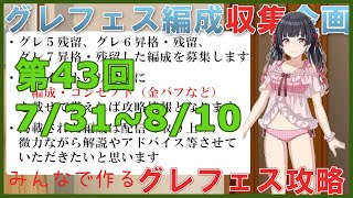 【シャニマス参加型攻略企画】グレフェス編成勉強会（期間）2021.7/31~8/10（特殊ルール）【第43回】