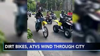 Roughly 500 dirt bikes flood streets of North Philadelphia, drive into Montgomery County