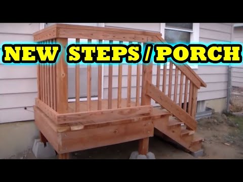 How to build freestanding porch / steps HOME DEPOT DIY How to build freestanding porch / steps HOME DEPOT DIY