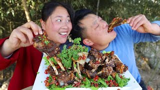 Pangmei cuisine : braising and searing 2.5kg lamb ribs .   so delicious 