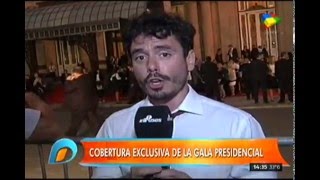 Cobertura Histórica de Intrusos, Gala al Presidente Electo Mauricio Macrien el Colon