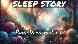 Rain-Drenched Isle | Rainy Bedtime Story for Grown Ups | Sounds of Rain and Waves