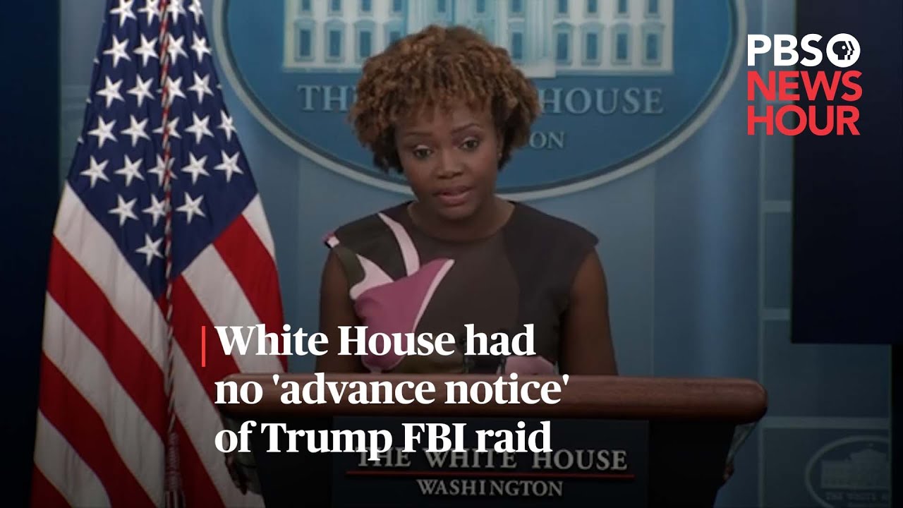 WATCH: White House Had No 'advance Notice' Of Trump FBI Raid #shorts ...