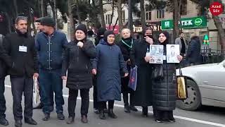 Şəhid Anaları Mehriban Əliyevaya itin sözün dedilər.Yolları bağladılar