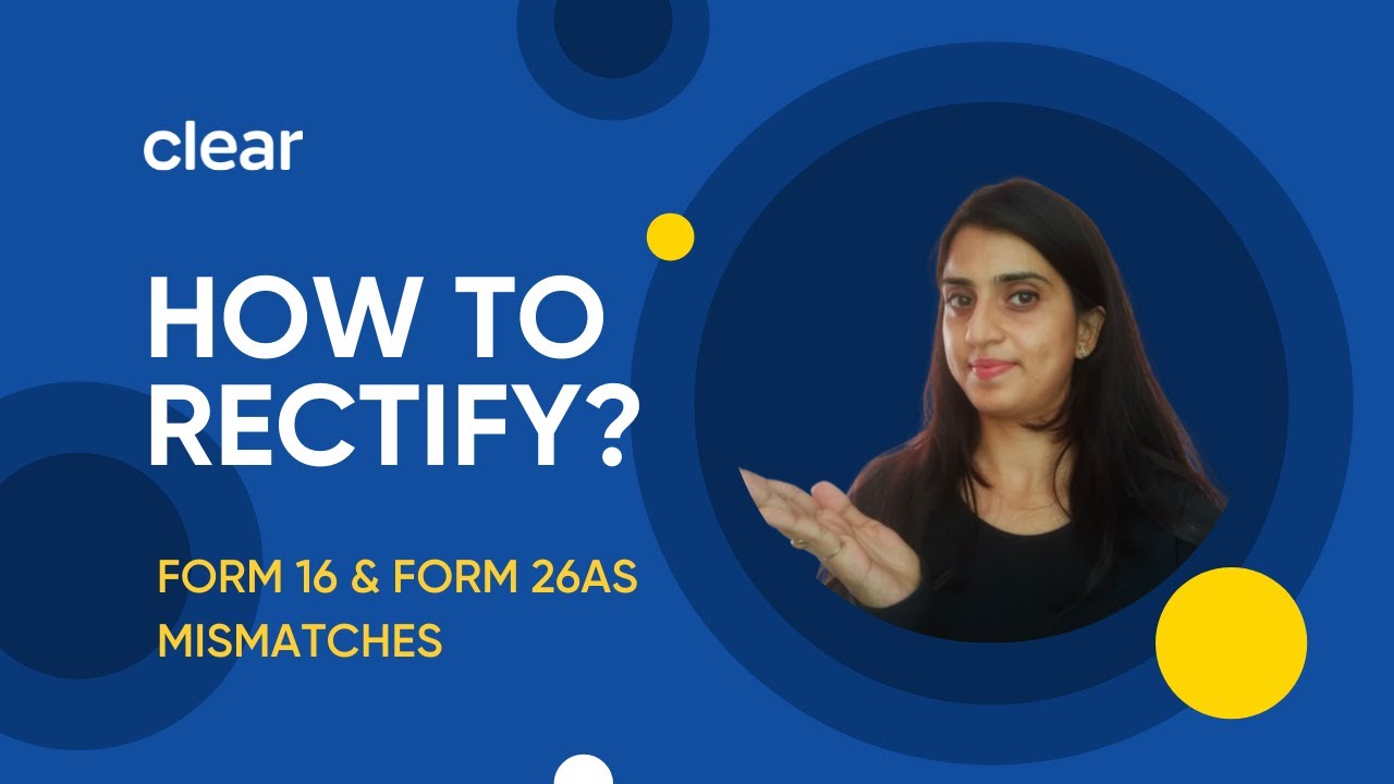 Know How To Rectify Mismatches In Form 16 And Form 26AS - YouTube