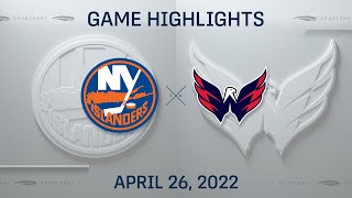 NHL Highlights | Islanders vs. Capitals - Apr 26, 2022