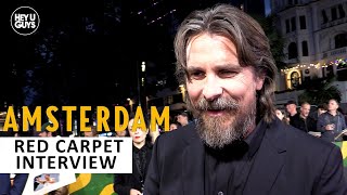 Amsterdam Premiere - Christian Bale on Chris Rock doing stand up on set & the amazing cast