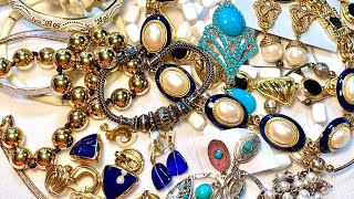 Thrift Store Vintage Jewelry Haul & How to Research Jewelry #ebay reseller