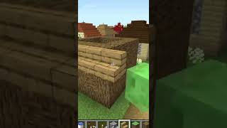 I build Small Village in Minecraft Creative mode 2023 Day 568 #shorts