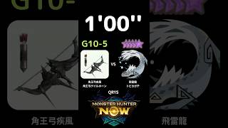 Shorts [MHN] 滑不溜丟 (鬼火流) 1'00'' G10-5 黑角龍弓 VS 10星 飛雷龍