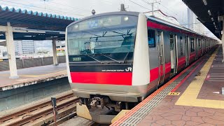 京葉線E233系514編成　各駅停車東京行き　海浜幕張駅発車