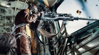 INSIDE A WWII BOMBING RAID: A Real B-17 and B-24 Mission From 1944. The Air War In Color