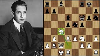 CAPABLANCA'NIN TAHTAYA BAKMADAN ATTIĞI 12 HAMLELİK KOMBİNEZON!!