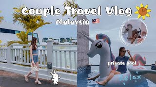 【Couple Vlog #5】| Lexis Hibiscus Port Dickson Staycation | 等了一年终于能去度假了⛱，拥有属于自己的Private Pool🩱， 吃喝玩乐🌊🤿