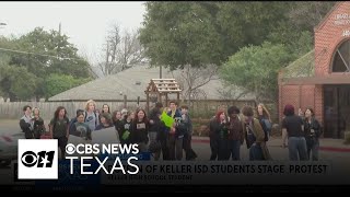 Keller ISD students walk out of class in protest of proposed split