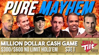 Ivey! Hellmuth! Dwan! MILLION DOLLAR CASH GAME $300/$600 HIGH STAKES S3E1