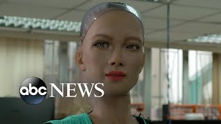 Creators of famous Sophia robot reveal AI robotics for children, elderly | Nightline