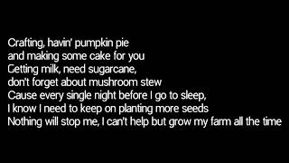 Never Stop Farming Lyrics (Minecraft parody of Never Forget You by Zara Larson \u0026 Mneck)