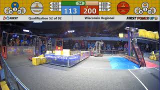 Qual 52 - 2018 Wisconsin Regional