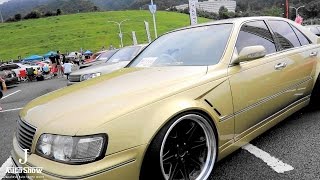 (HD)NISSAN CIMA Y33 VIPCAR modified - Zeal CUP 2016 DRESS UP CAR SHOW in JAPAN