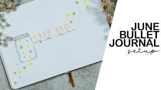 June 2024 Bullet Journal Setup | Fireflies | Archer & Olive B6 Journal