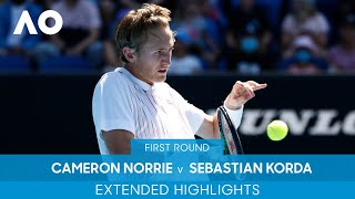 Cameron Norrie v Sebastian Korda Extended Highlights (1R) | Australian Open 2022
