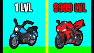 Merge Bike! - MAX LEVEL BIKE EVOLUTION! Max Level Speed \u0026 Power! (9999+ Level Bike!)