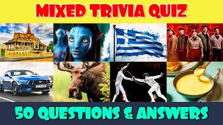 Mixed Trivia Quiz (Part 2) 🧠 50 General Knowledge Questions