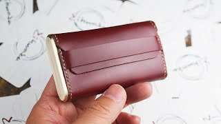 살짝 고급스러운 명함지갑 만들기 / Making a Leather Business Card Case