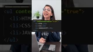 Contenteditable attribute in HTML #html #coder #attribute