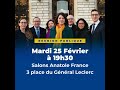 réunion publique du 25 février présentation du programme et de la liste